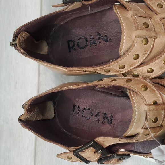 NWT Roan By Bed Stu Ibis Studded Ankle Leather Platform Boho Sandals Shoes - Picture 8 of 15